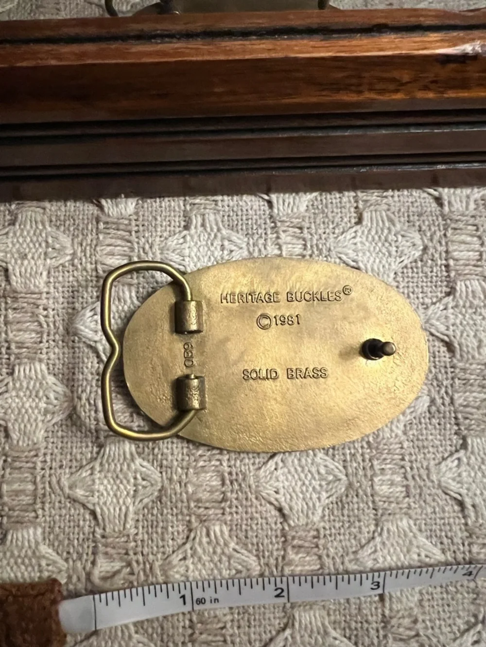 VINTAGE 80s Trencher Front Loader‎ Construction Aminco Heritage Belt Buckle GUC